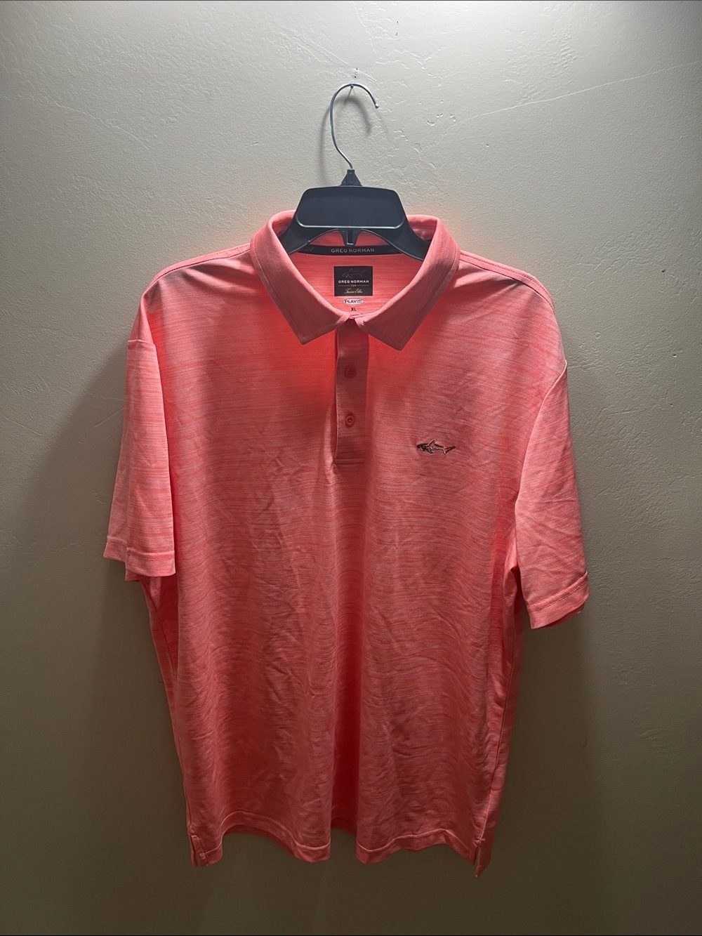 Greg Norman Collection Coral Pink Heather Polo